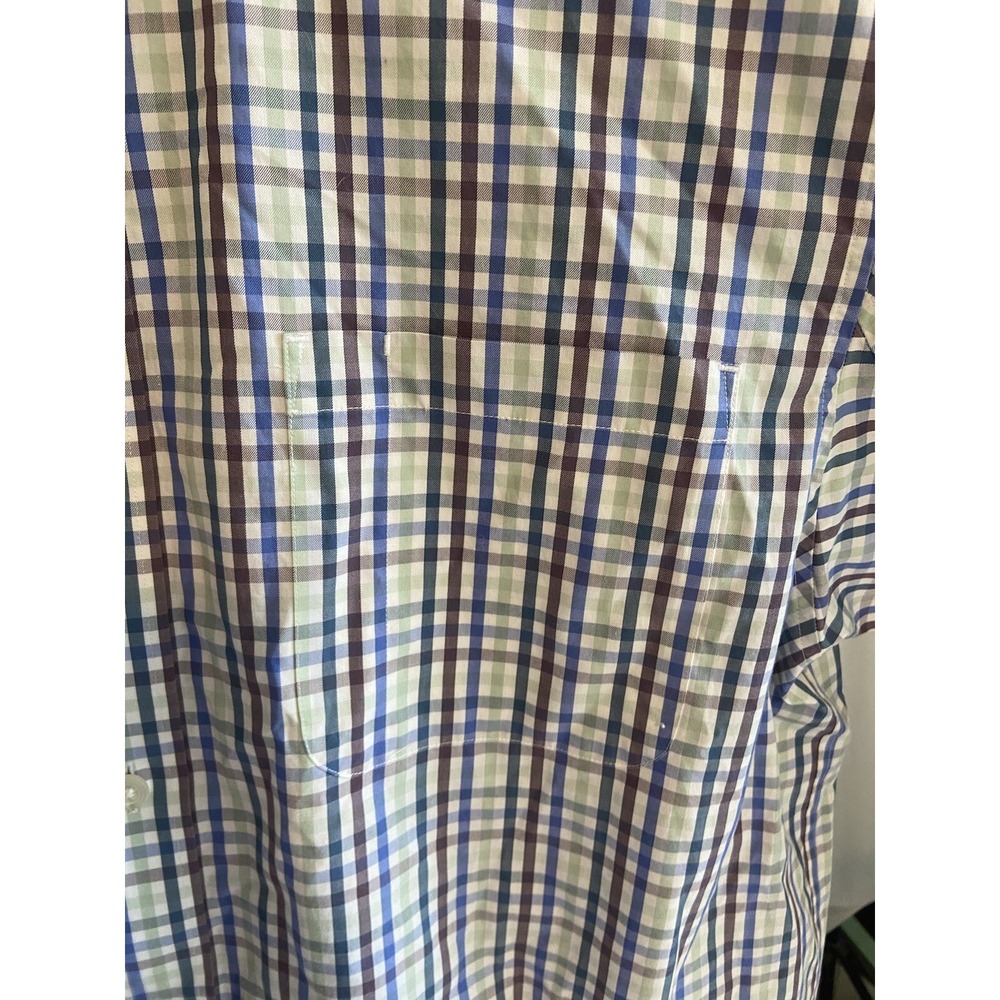 Duluth Trading Co Wrinklefighter Mens XL Relaxed Fit Plaid Button Down Shirt - Picture 7 of 11
